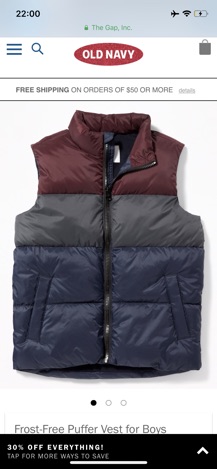 Sỉ áo phao Old navy bé trai