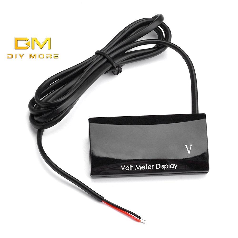 DIYMORE Vôn Kế Kỹ Thuật Số DC 12V Có Màn Hình LED Hiển Thị Cho Xe Mô Tô