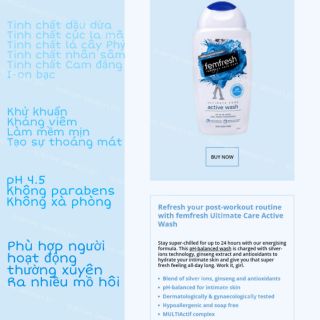 Dung dịch femfresh pH4.5