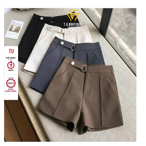 [Mã FAMAYWA giảm 10K đơn 50K] Quần Sooc Nữ,Quần Đùi Cạp Cao Chất Liệu Vải Tuyết Mưa - Đủ Size Từ 40 - 70kg ( S01 ) | BigBuy360 - bigbuy360.vn