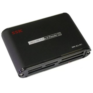 Đầu đọc thẻ nhớ đa năng SSK SCRM025 USB 2.0 All In 1 Card Reader III Đen