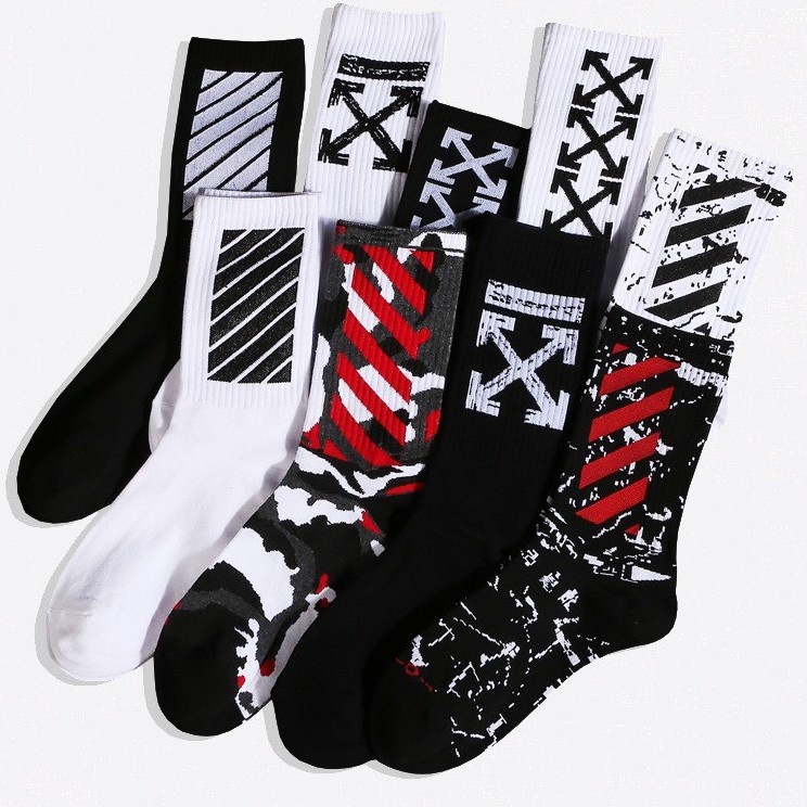 tất cao cổ nam  thêu chữ NY dệt lụa trơn cực đẹp