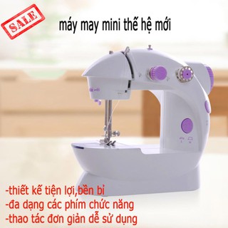 Máy khâu mini gia đình cầm tay tiện dụng Máy may để bàn  hỗ trợ may vá Bảo Hành 1 tháng