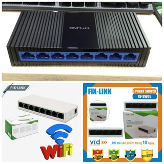 [GIÁ SẬP SÀN] BỘ CHIA MẠNG SWITCH (HUB) 8 PORT TP-LINK, 5 PORT - 8 PORT PIX-LINK [SỈ]