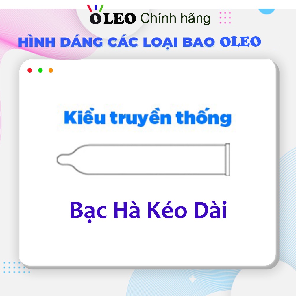 Bao cao su Oleo Cooling 10 bao. Bcs Oleo nhập khẩu German, giúp kéo dài thời gian quan hệ.