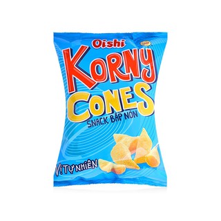 Snack Bắp Nón Oishi Korny Cones Gói 40gr Vị Tự Nhiên