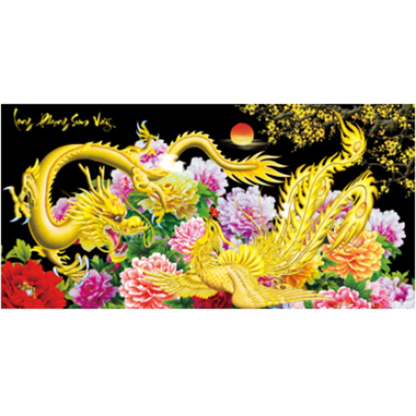 TRANH THẾU LONG PHỤNG SUM VẦY DV6174