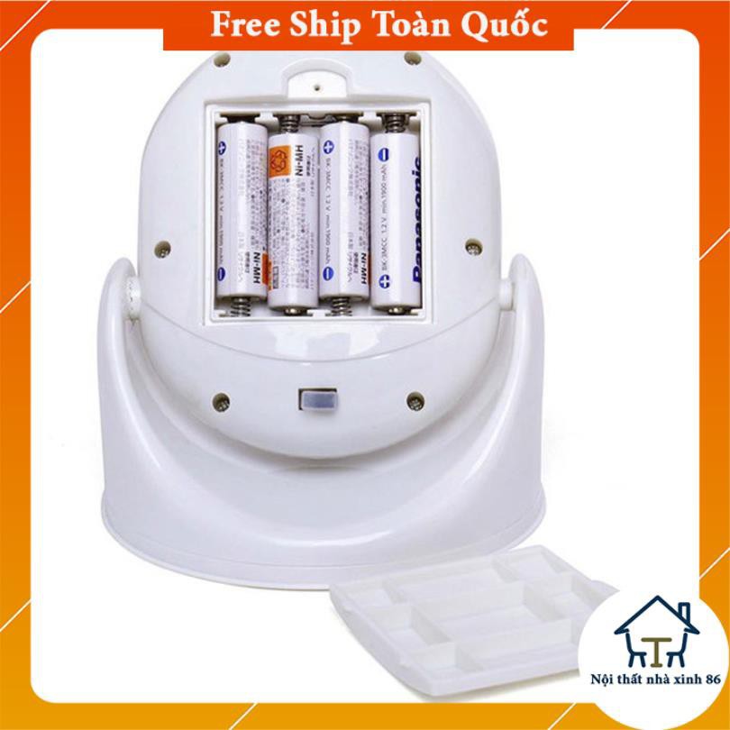 Đèn led cảm ứng thân nhiệt, cảm ứng ánh sáng l Đèn cảm biến hồng ngoại chống trộm 7 mắt, xoay 360 độ, tiết kiệm điện