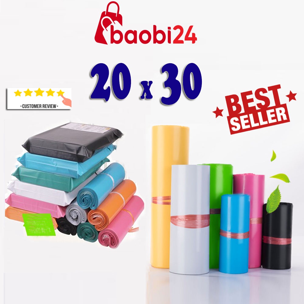 (Sỉ 20x30 cm) Baobi24 Túi Gói Hàng Niêm Phong - Rẻ nhất thị trường cuộn 100 túi