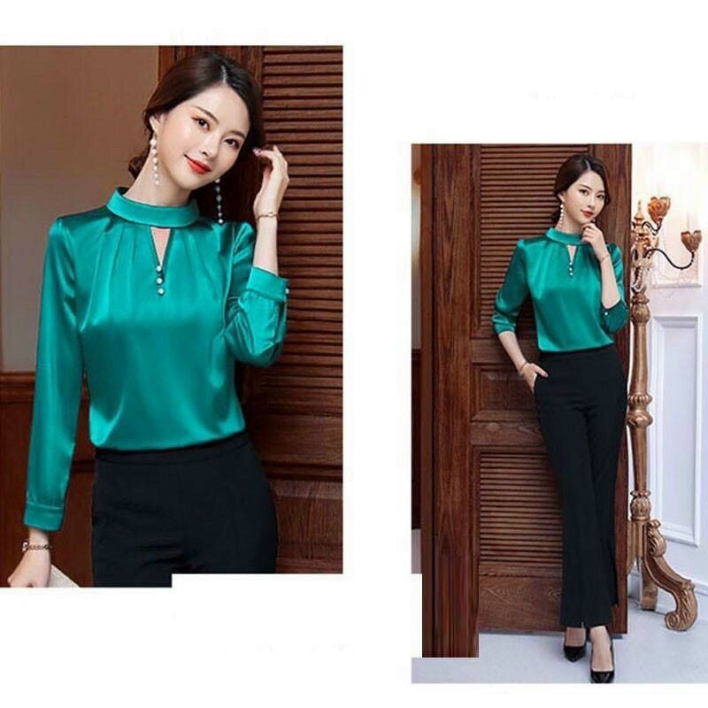 ÁO SƠ MI - CỔ LỌ - VẢI PHI BÓNG CAO CẤP