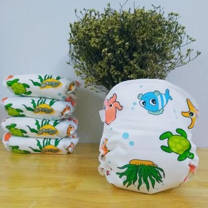 SET 4 bỉm vải Native Baby chống hăm, chống tràn - Free size 0-3 tuổi (tối đa 15kg)