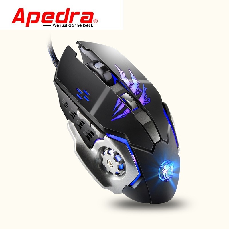 Chuột Mouse APEDRA A8 Gaming Chính hãng (Dây dù, Led).