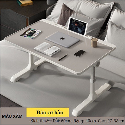 Bàn gấp laptop gấp gọn, bàn học sinh viên, có ngăn kéo , khe để ipad điện thoại, giá đỡ sách, cổng sạc USB A-001