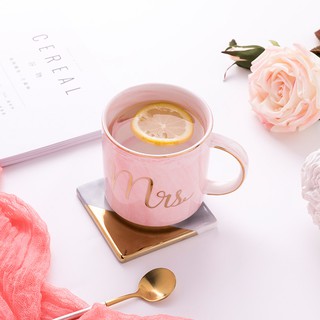 Cốc đôi sứ Mr & Mrs