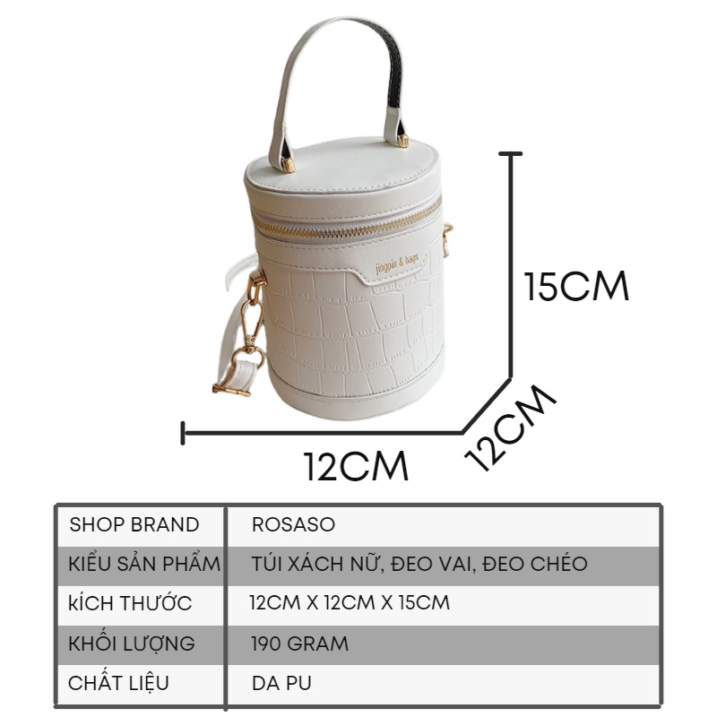 Túi xách nữ đeo chéo đẹp đeo vai kẹp nách thời trang đi chơi cao cấp giá rẻ ROSASO TX43