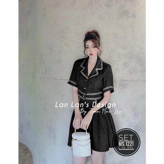 [Ảnh thật] Bigsize SET VEST ĐI CHƠI 3 MÓN MS1221