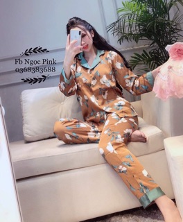 Bộ lụa cao cấp dài tay Nohk
