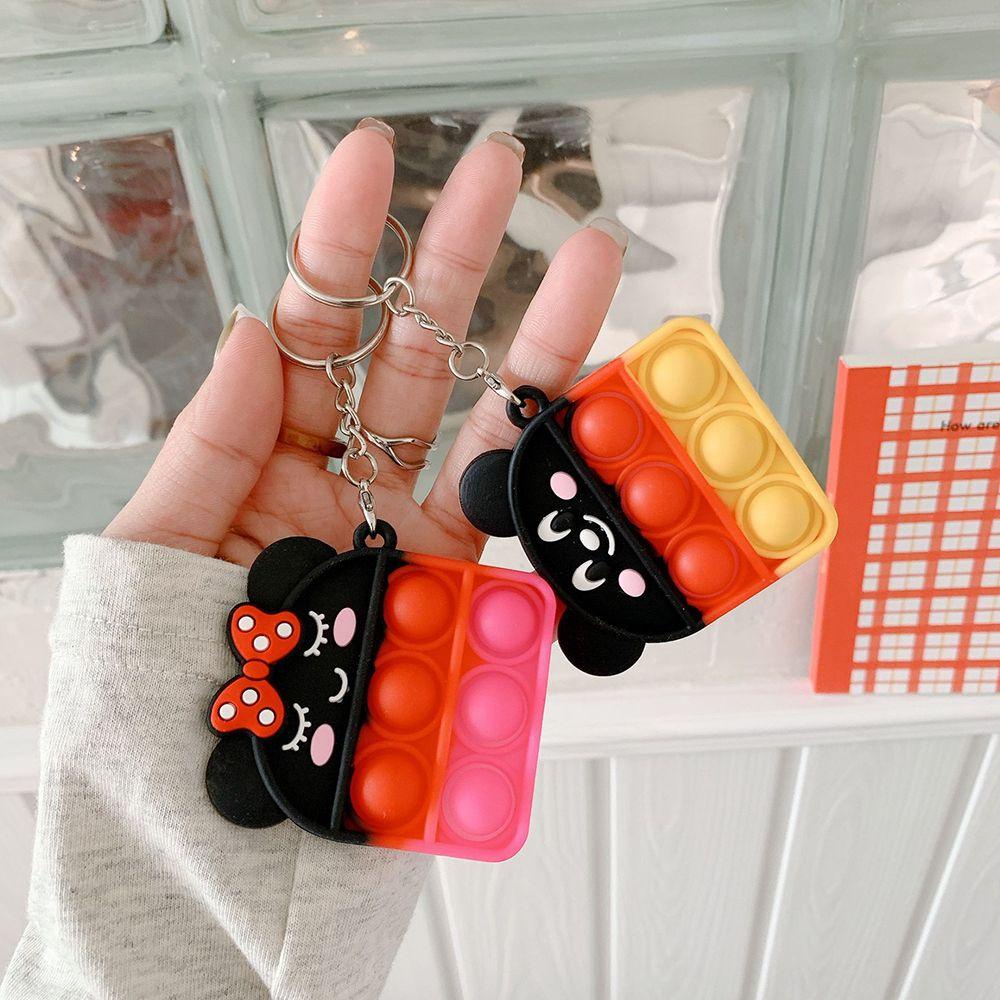 Móc Chìa Khóa Xe Hơi / Balo Họa Tiết Hoạt Hình Dễ Thương
