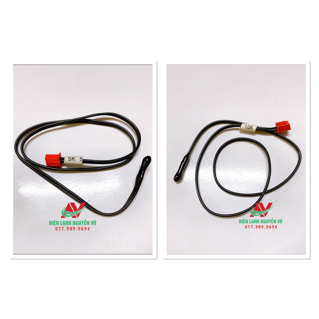 Đầu dò cảm biến gió - Sensor nhiệt máy lạnh đầu nhựa 5K, 10K