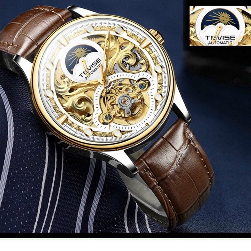 Đồng hồ cơ nam Tevise cơ lộ máy  cơ tự động không dùng pin cao cấp [ Cực phẩm đồng hồ cơ làm quà tặng ] | BigBuy360 - bigbuy360.vn