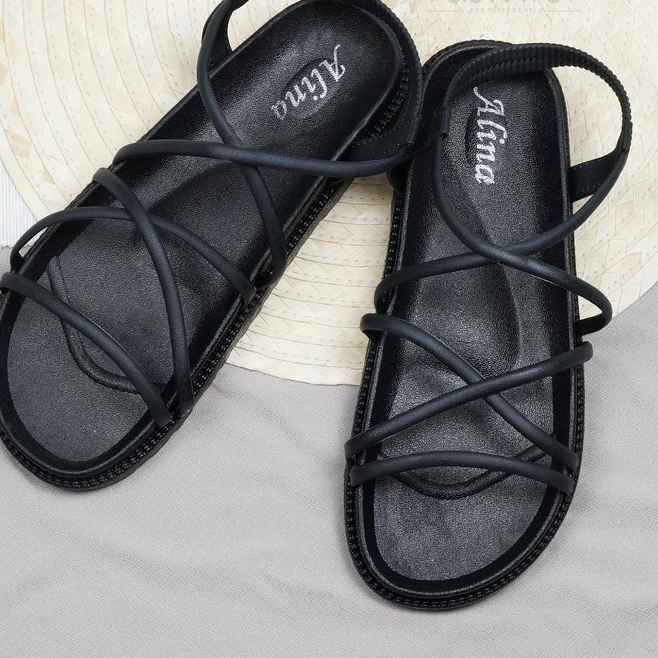 Giày Sandal Quai Ngang Trong Suốt Họa Tiết Quả Bơ Mj 03 Thời Trang Nữ Sành Điệu