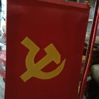 Cờ tổ quốc,  đảng để bàn (cờ thêu 2 mặt)