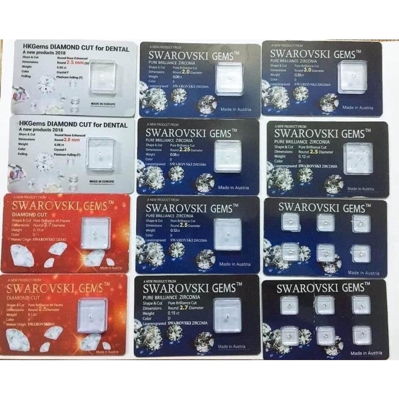 Đá gắn răng vỉ 1v cao cấp