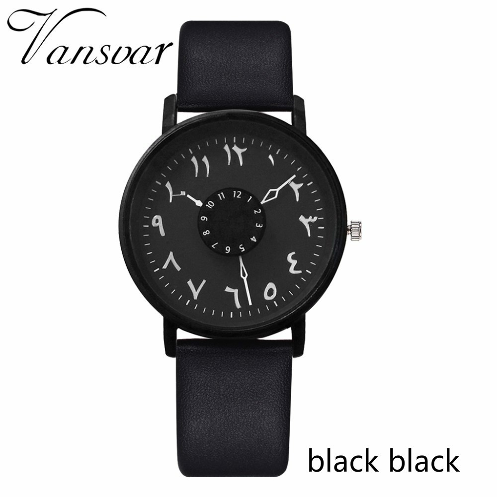 Đồng hồ đeo tay bộ máy thạch anh dây đeo da sáng tạo dành cho nữ