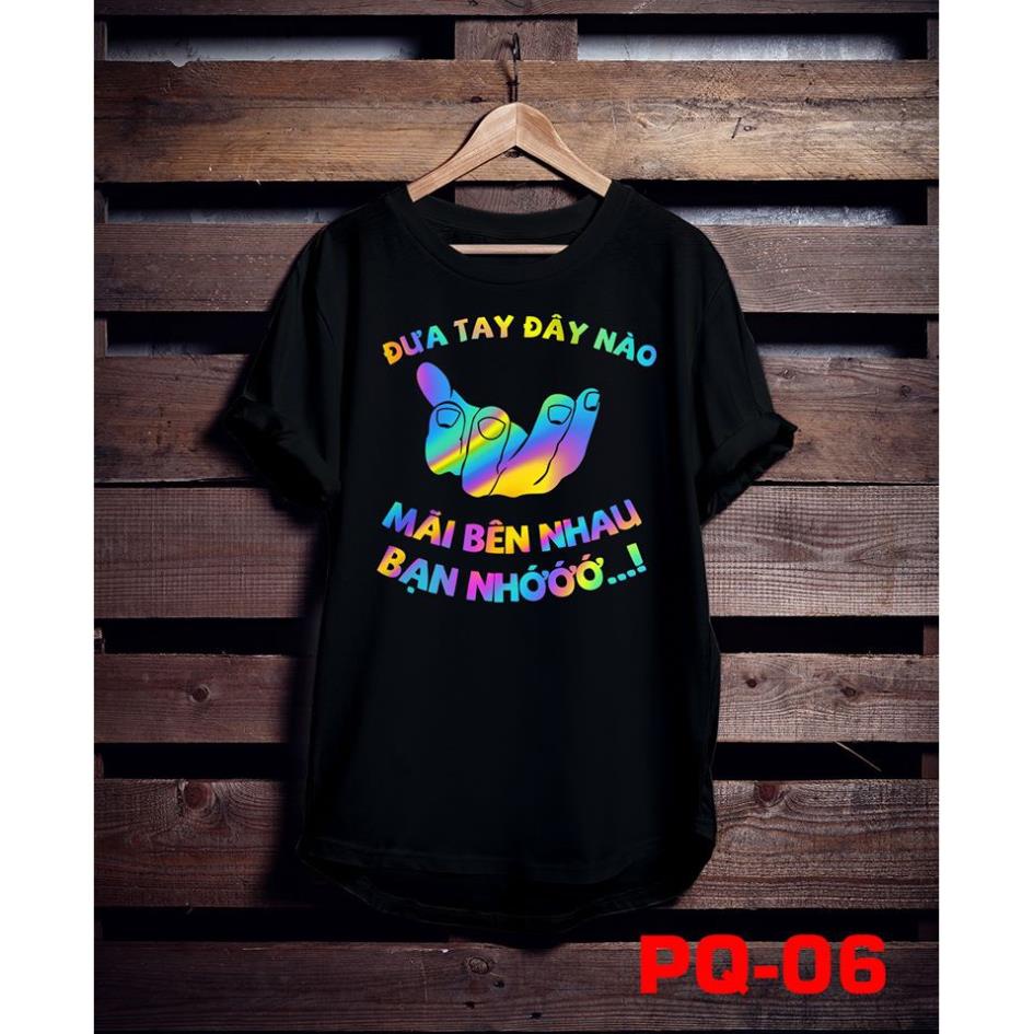 Áo phông phản quang bảy màu Mãi bên nhau bạn nhớ, áo thun nam nữ, quần khaki, quần nữ, sét bộ mặc ở nhà, áo thun tay dài