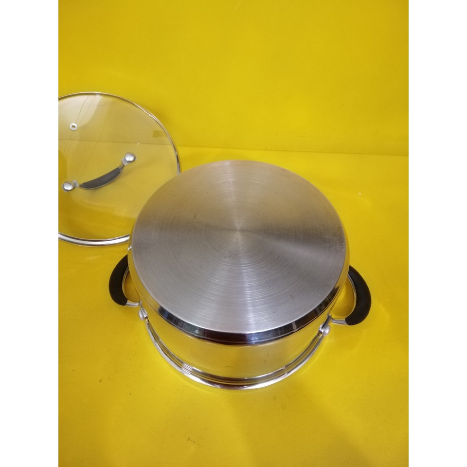 Nồi inox nội địa Nhật, size 23cm, cao 13cm (241), dùng được bếp từ