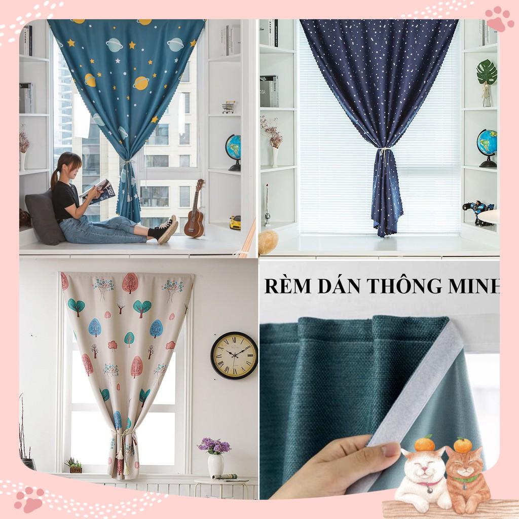 Rèm cửa sổ dán tường ❤️Freeship❤️ dán tường không cần đóng đinh nhiều mẫu rem cua so phòng ngủ