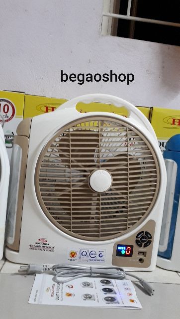 QUẠT TÍCH ĐIỆN HONJIANDA  2 bình ac quy