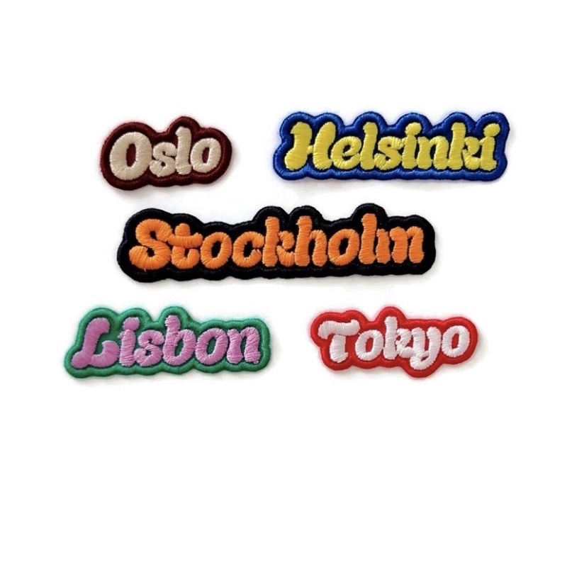 Miếng dán thêu tên theo yêu cầu