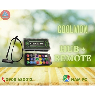 HUB và Remote cho Fan rgb Coolmon, có led, sync aRGB
