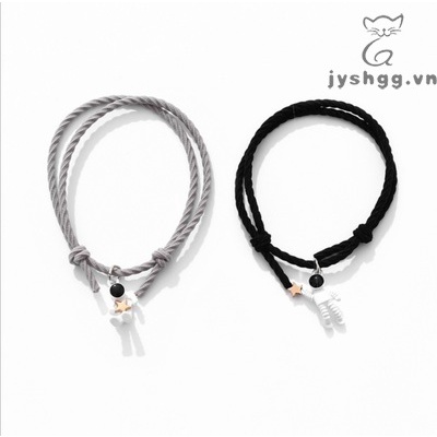 Một Cặp Vòng Tay/Vòng Tay Hình Phi Hành Gia/Phi Hành Gia Sáng Tạo Có Thể Điều Chỉnh Làm Quà Tặng Tình Bạn Cho Cặp Đôi Nam Nữ