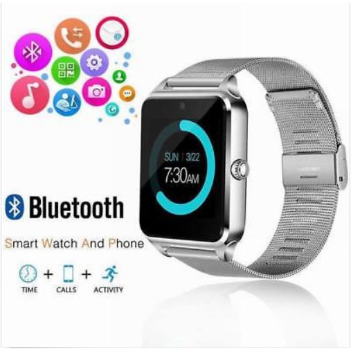 Đồng hồ thông minh Smartwatch gắn sim độc lập W90 (Bạc)