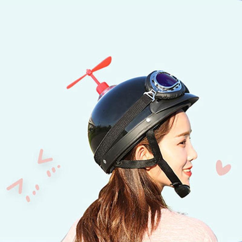 Universal Helmet decoration suction cup cute/Suction Cup Rotate Bamboo Dragonfly /DIY Fashion Horn Decoration /Necessary Fun Gadgets