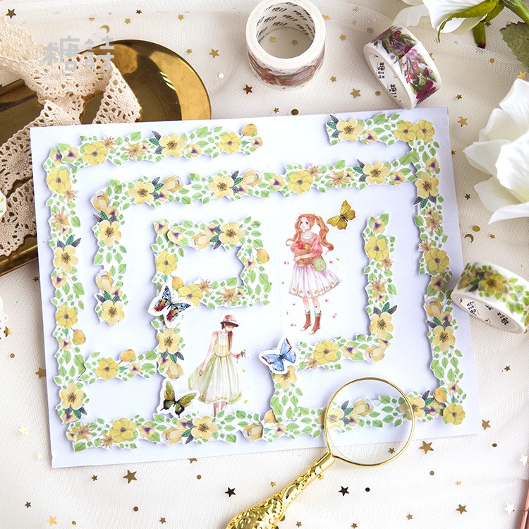 Băng dính washi tape trang trí planner WST132