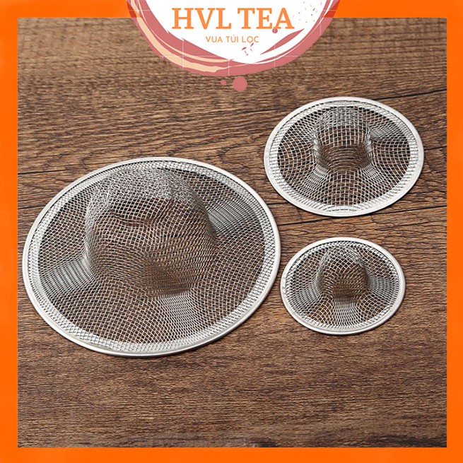 Lọc trà inox 304 loại mũ rơm, lọc trà lưới - HVL TEA