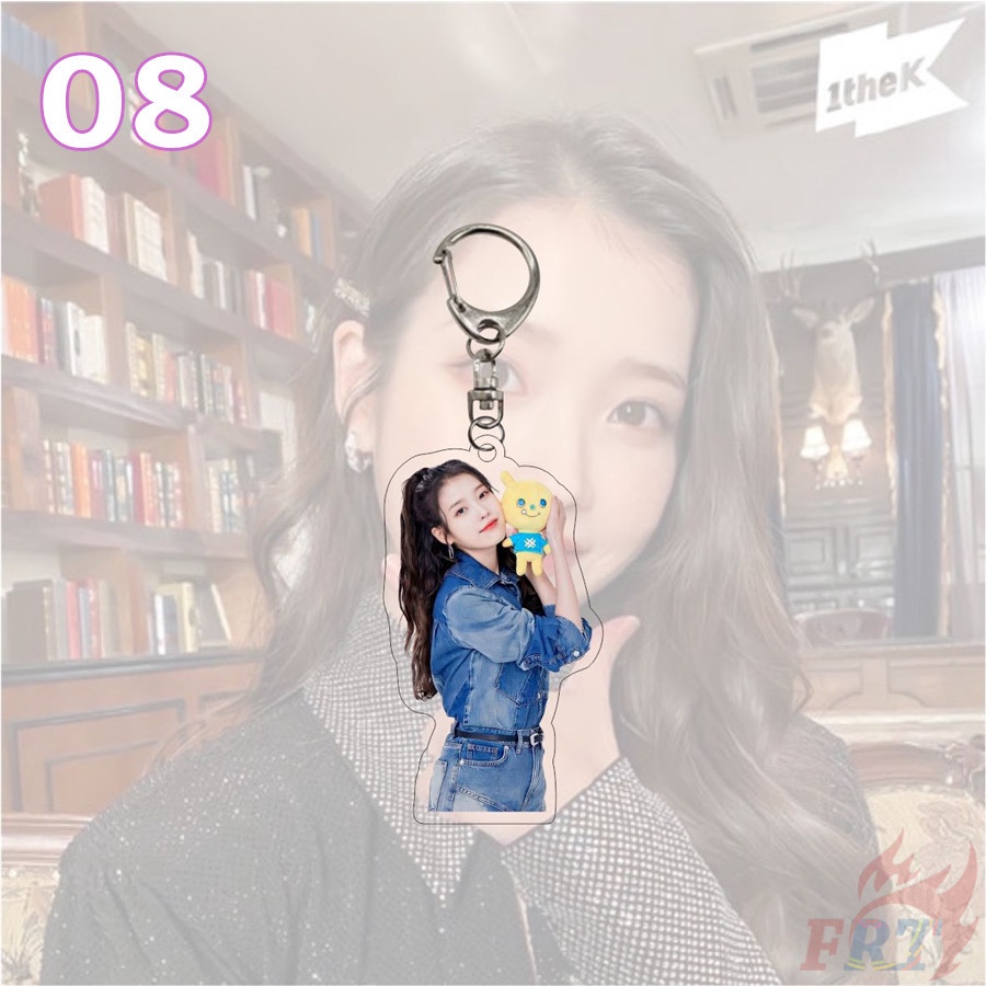 ❤ Iu Series 02 Móc Khóa ❤ 1 Chiếc Móc Khóa Hai Mặt In Hình KPop Superstar IU Lee Ji Eun