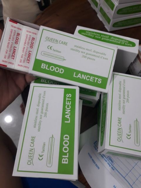 Kim nặn mụn chích máu Blood Lancets 200