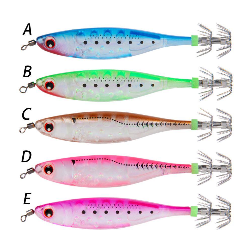 Mồi Câu Cá Hình Tôm Bằng Gỗ Phát Sáng Sống Động