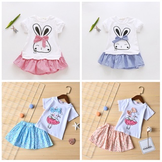 SuSi - Đồ bộ bé gái mèo hồng tay ngắn, đồ bộ cotton dành cho bé gái mùa hè