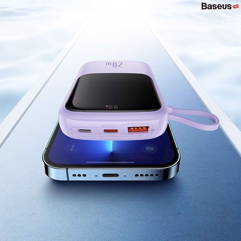 Pin Dự Phòng Sạc Nhanh Baseus Qpow Pro Digital Display Fast Charge Power Bank 10,000mhA