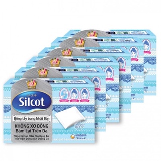 Combo 10 hộp bông trang điểm Silcot Nhật Bản (82 miếng)