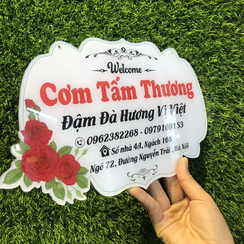 Bảng hiệu shop_ bảng hiệu giá rẻ_ bảng hiệu in hình hoa