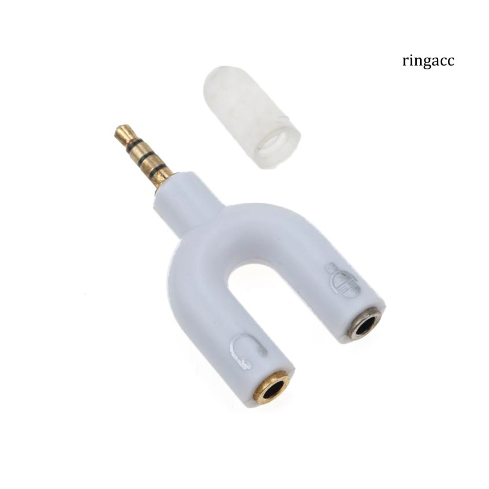 Đầu Chia Tai Nghe Ra 1 Ra 2 Jack 3.5mm Tiện Dụng