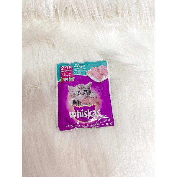 Pate Whiskas mèo con whiskat junior 80g