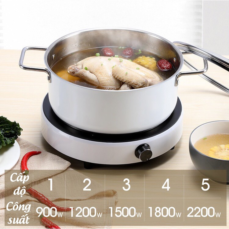 Bếp Từ Đơn - Bếp Từ Xiaomi Đa Năng Công Suất 2200W - Bảo Hành 6 Tháng VT122