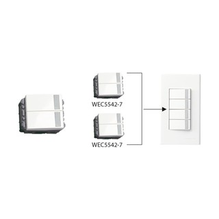 Công tắc  đôi WEC5542-7SW Panasonic